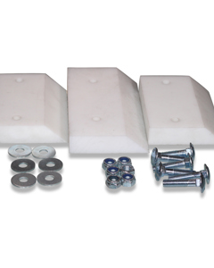 Scraper PE cpl 3 parts f/belt 500mm 280mm high